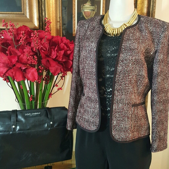 Kasper Pants - Kasper Women's Two Piece Tweed Suit size 8P